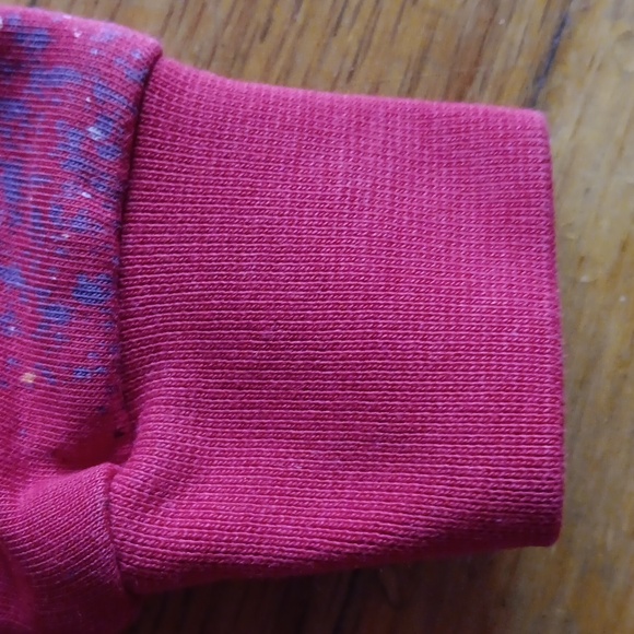 Christian Dior Boutique Paris Baby Zip-Up Hoodie Red Paint Splatter  0-3 NWOT - Picture 7 of 8